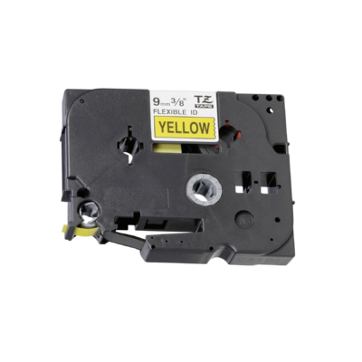 Brother TZ-FX621 Flexible – Compatible Label Tape (Black On Yellow) 9mm*8m