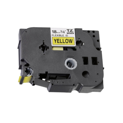 Brother TZ-FX641 Flexible – Compatible Label Tape (Black on Yellow) 18mm*8m