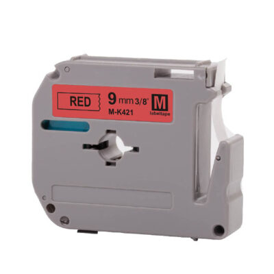 Brother M-K421 – Compatible Label Tape M/MK (Black On Red) 9mm*8m