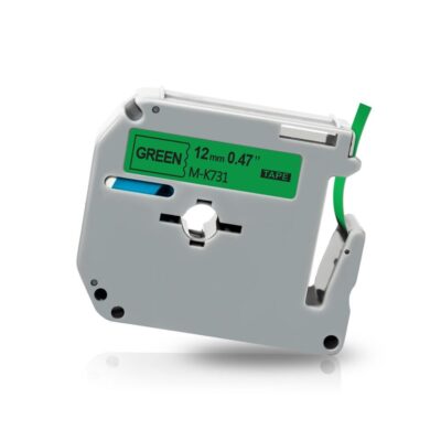 Brother M-K731 – Compatible Label Tape M/MK (Black On Green) 12mm*8m